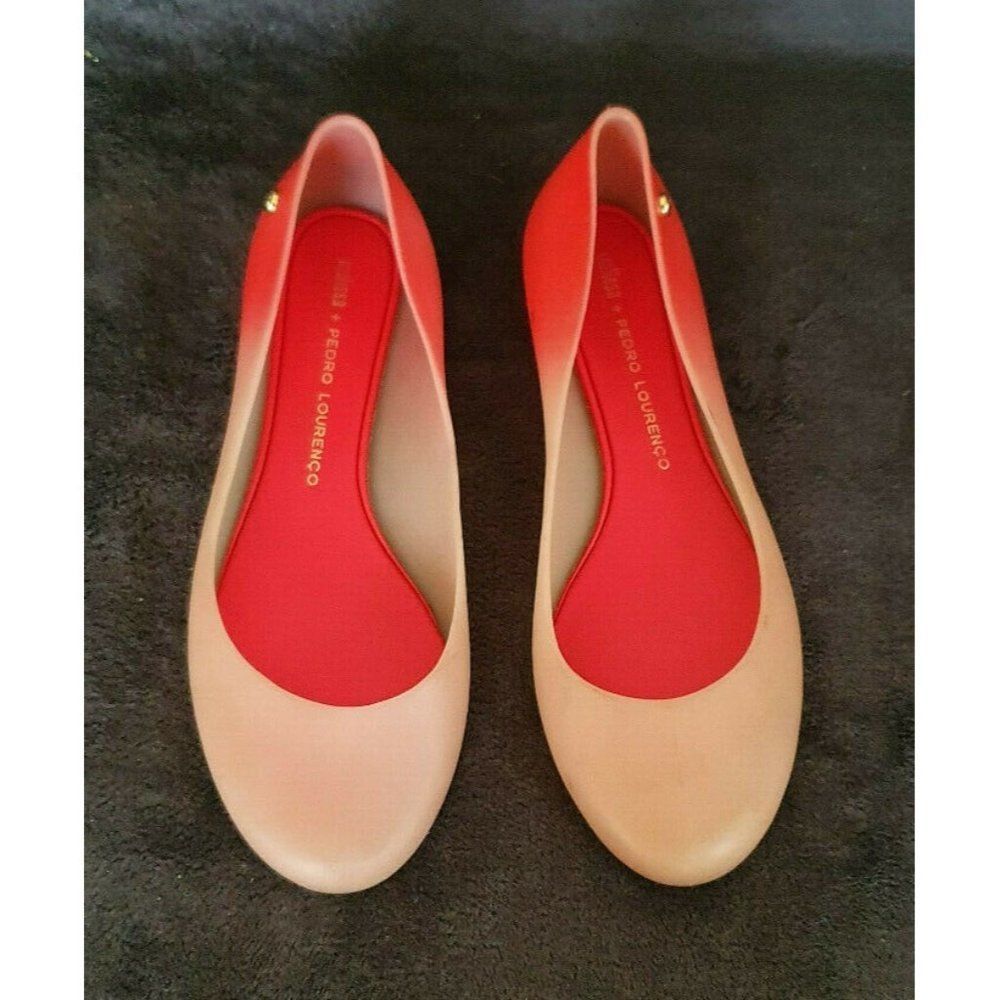 Women's Melissa Divine + Pedro Lourenco Jelly Flats Clear Yellow Size 7 $175